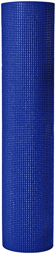 blue pvc yoga mat