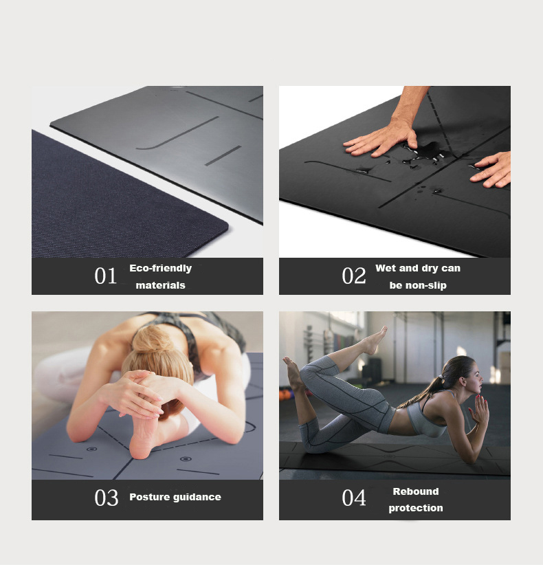 Popular rubber PU yoga mat