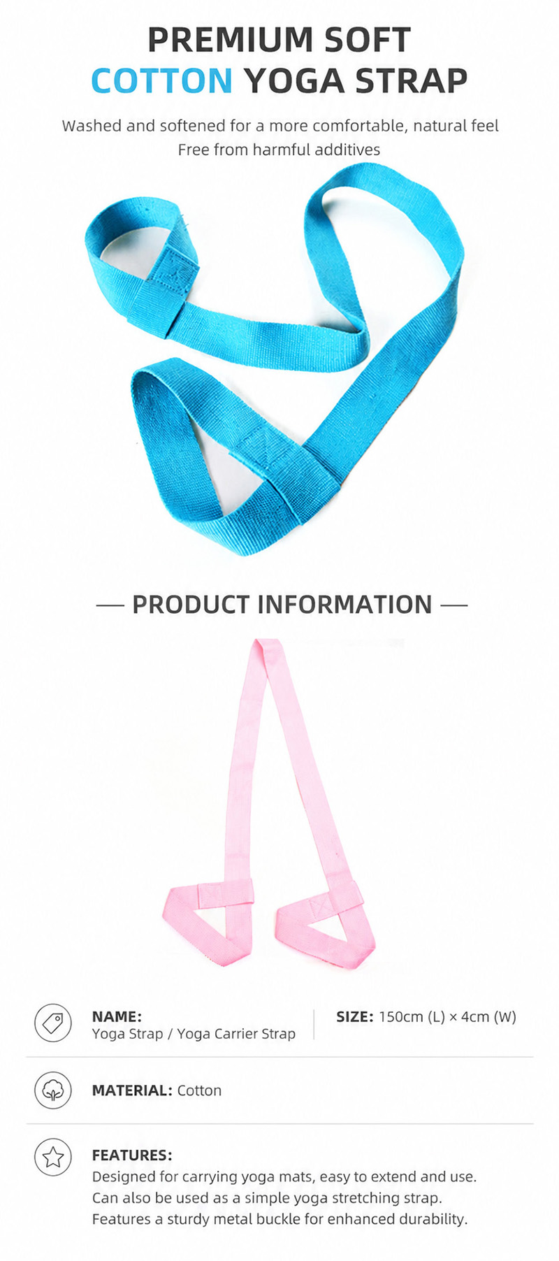 Durable Yoga Mat Harness Strap Sling
